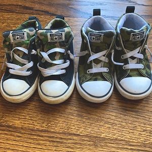 Lot of two size 9 toddler boy converse